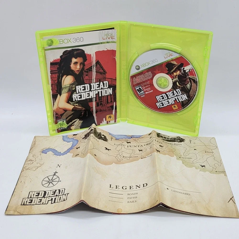Red Dead Redemption (Xbox 360)  CIB Complete w/ Case Map Manual
